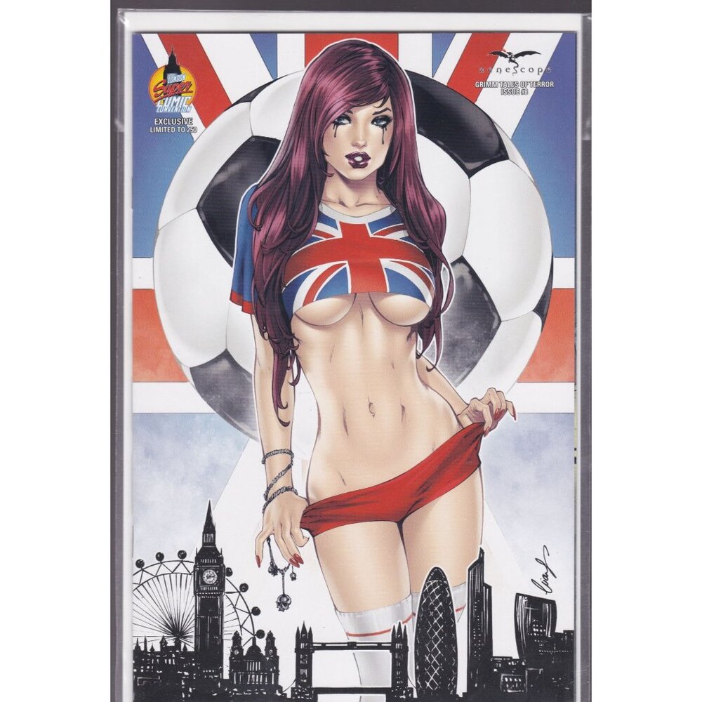 Zenescope Exclusive Limited Edition Comic Book Soccer Cover Art By Jamie Tyndall